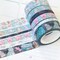 Winter Snowflakes Snowmen White & Blue Washi Tape Set (#W048)